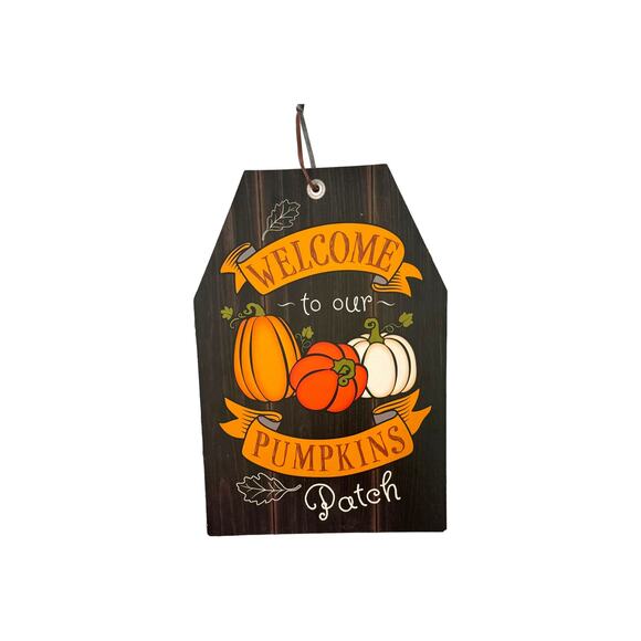 Fall Wreath Kit, Welcome to Our Pumpkin Patch sign Pumpkin Leopard Ribbon Bundle - Picture 2 of 5